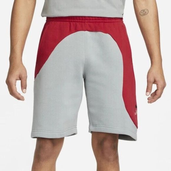 Nike Other - Nike Mens Nike Club CC LT Shorts Drawstring Red Grey Size M NEW!